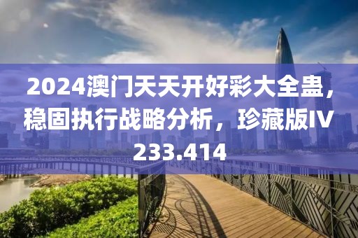 2024澳門天天開好彩大全蠱，穩(wěn)固執(zhí)行戰(zhàn)略分析，珍藏版IV233.414