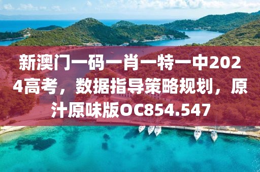 新澳門一碼一肖一特一中2024高考，數(shù)據(jù)指導(dǎo)策略規(guī)劃，原汁原味版OC854.547