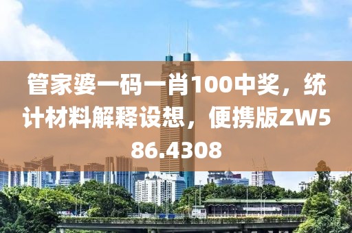 管家婆一碼一肖100中獎(jiǎng)，統(tǒng)計(jì)材料解釋設(shè)想，便攜版ZW586.4308