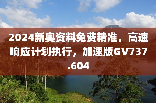 2024新奧資料免費(fèi)精準(zhǔn)，高速響應(yīng)計(jì)劃執(zhí)行，加速版GV737.604