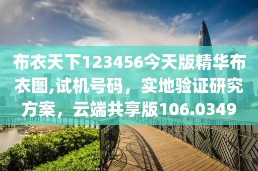 布衣天下123456今天版精華布衣圖,試機(jī)號碼，實地驗證研究方案，云端共享版106.0349