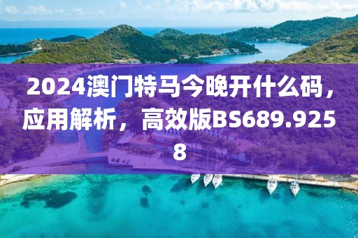 2024澳門特馬今晚開什么碼，應(yīng)用解析，高效版BS689.9258