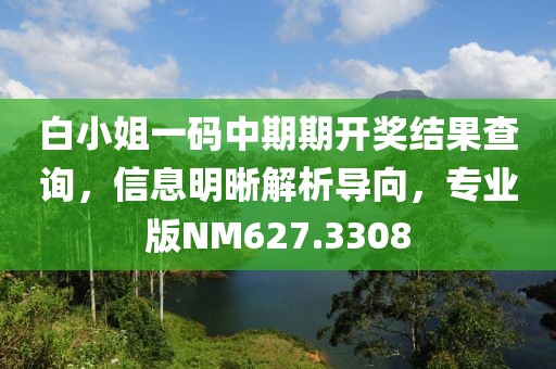 白小姐一碼中期期開獎(jiǎng)結(jié)果查詢，信息明晰解析導(dǎo)向，專業(yè)版NM627.3308