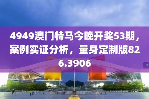 4949澳門特馬今晚開獎53期，案例實證分析，量身定制版826.3906