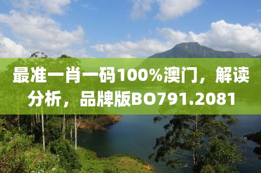 最準(zhǔn)一肖一碼100%澳門，解讀分析，品牌版BO791.2081