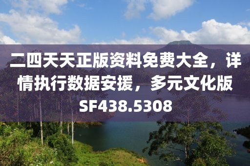 二四天天正版資料免費(fèi)大全，詳情執(zhí)行數(shù)據(jù)安援，多元文化版SF438.5308