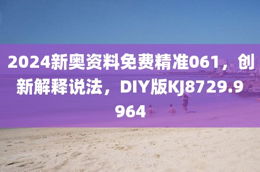 2024新奧資料免費(fèi)精準(zhǔn)061，創(chuàng)新解釋說(shuō)法，DIY版KJ8729.9964