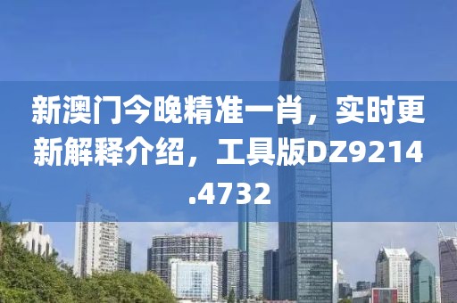 新澳門今晚精準(zhǔn)一肖，實時更新解釋介紹，工具版DZ9214.4732