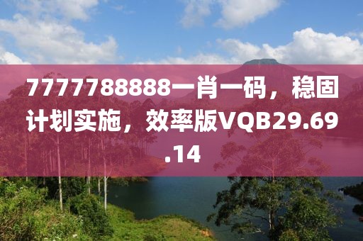 7777788888一肖一碼，穩(wěn)固計劃實施，效率版VQB29.69.14