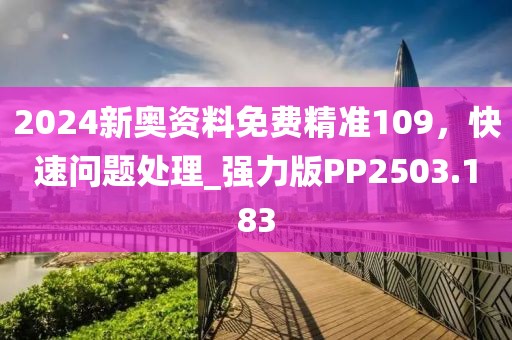 2024新奧資料免費精準(zhǔn)109，快速問題處理_強(qiáng)力版PP2503.183