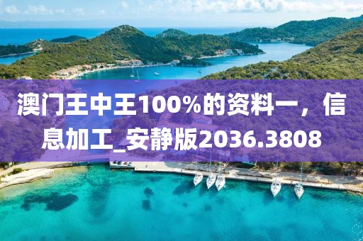 澳門(mén)王中王100%的資料一，信息加工_安靜版2036.3808