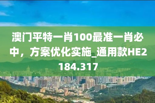 澳門平特一肖100最準(zhǔn)一肖必中，方案優(yōu)化實施_通用款HE2184.317