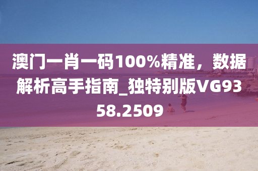 澳門一肖一碼100%精準，數據解析高手指南_獨特別版VG9358.2509