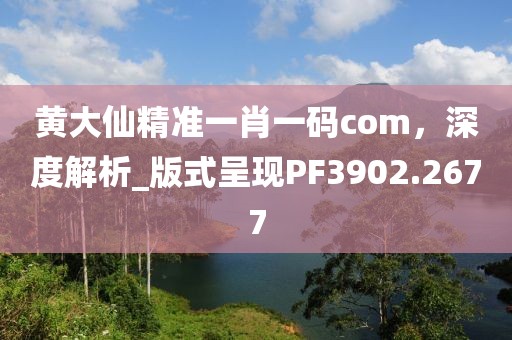 黃大仙精準一肖一碼com，深度解析_版式呈現(xiàn)PF3902.2677