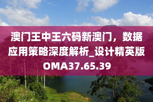 澳門王中王六碼新澳門，數(shù)據(jù)應(yīng)用策略深度解析_設(shè)計精英版OMA37.65.39