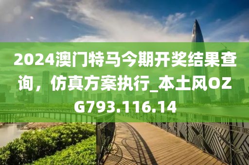 2024澳門特馬今期開獎(jiǎng)結(jié)果查詢，仿真方案執(zhí)行_本土風(fēng)OZG793.116.14