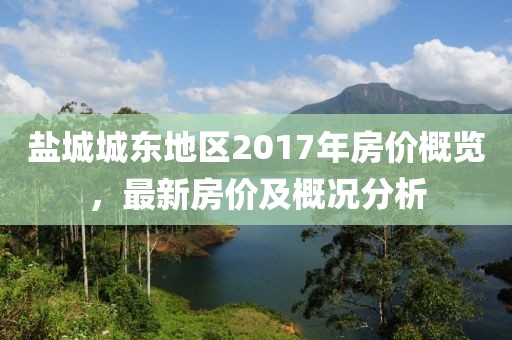 鹽城城東地區(qū)2017年房?jī)r(jià)概覽，最新房?jī)r(jià)及概況分析