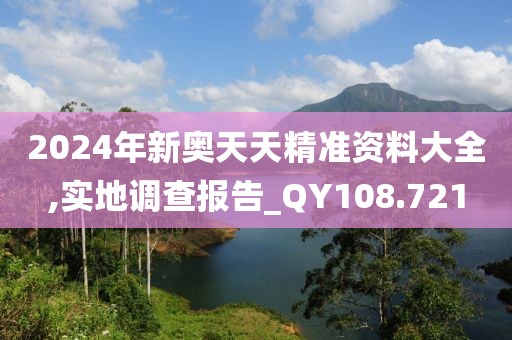 2024年新奧天天精準(zhǔn)資料大全,實(shí)地調(diào)查報(bào)告_QY108.721