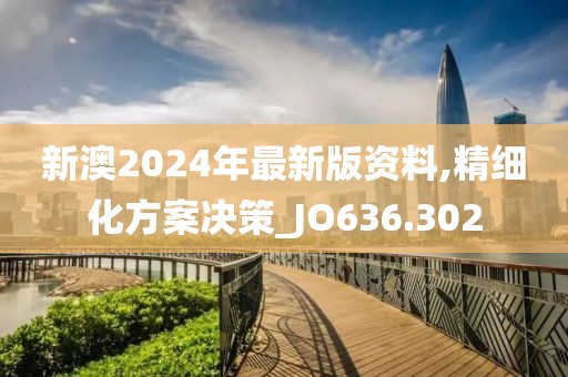 新澳2024年最新版資料,精細化方案決策_JO636.302