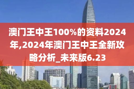 澳門王中王100%的資料2024年,2024年澳門王中王全新攻略分析_未來(lái)版6.23