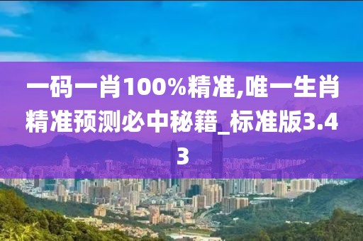 一碼一肖100%精準(zhǔn),唯一生肖精準(zhǔn)預(yù)測(cè)必中秘籍_標(biāo)準(zhǔn)版3.43