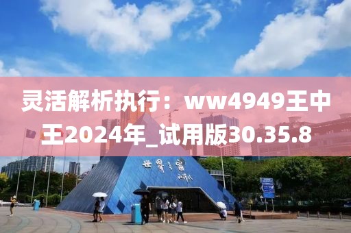 靈活解析執(zhí)行：ww4949王中王2024年_試用版30.35.8