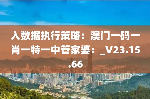 入數(shù)據(jù)執(zhí)行策略：澳門一碼一肖一特一中管家婆：_V23.15.66