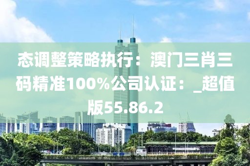 態(tài)調(diào)整策略執(zhí)行：澳門(mén)三肖三碼精準(zhǔn)100%公司認(rèn)證：_超值版55.86.2