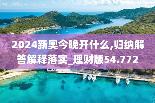 2024新奧今晚開什么,歸納解答解釋落實_理財版54.772