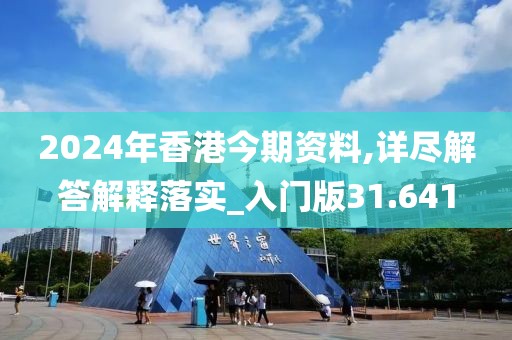 2024年香港今期資料,詳盡解答解釋落實_入門版31.641