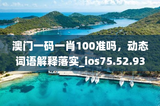 澳門一碼一肖100準(zhǔn)嗎，動(dòng)態(tài)詞語解釋落實(shí)_ios75.52.93