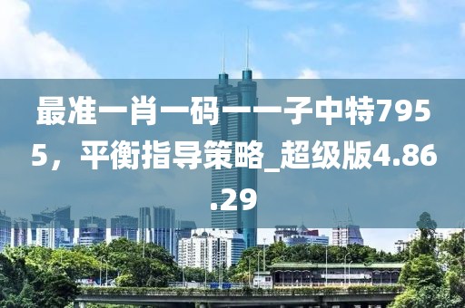 最準(zhǔn)一肖一碼一一子中特7955，平衡指導(dǎo)策略_超級(jí)版4.86.29