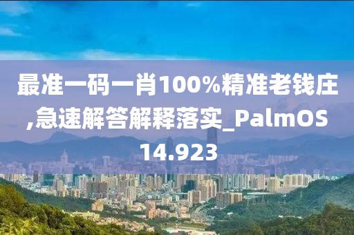 最準(zhǔn)一碼一肖100%精準(zhǔn)老錢莊,急速解答解釋落實_PalmOS14.923